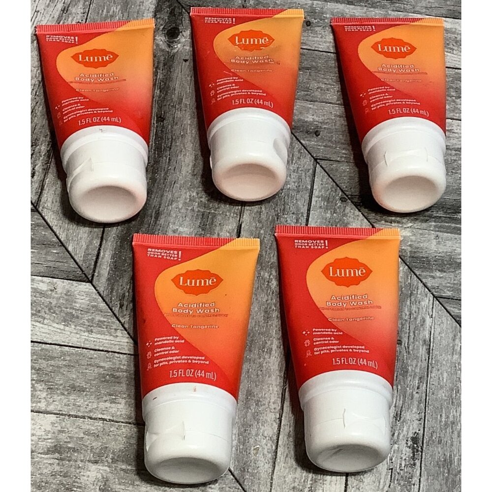 5 Lume Acidified Body Wash Clean Tangerine  1.5oz Travel Size